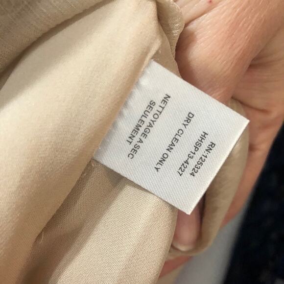 Haute Hippie Cream Lace Silk Mini Skirt Womens S Coquette Formal Bridesmaid - Picture 5 of 6